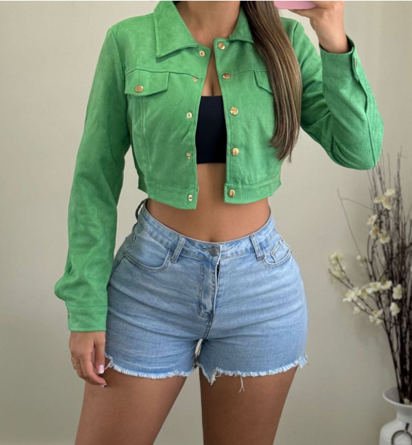 Chaqueta Corta Para Dama