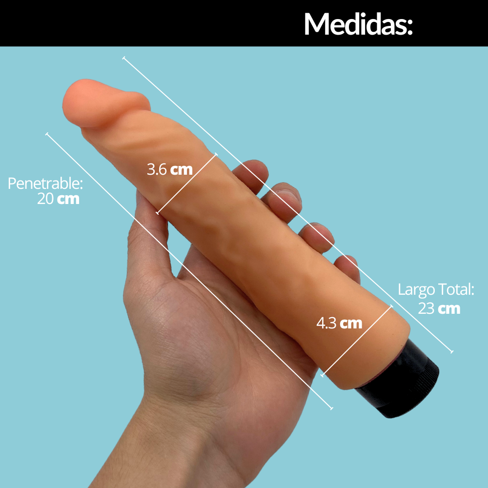 Vibrador Dildo Textura Realista CLA040