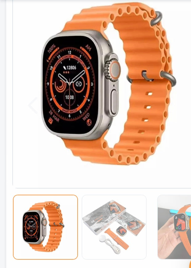 Combo Reloj WatchX8+Audifonos+Power