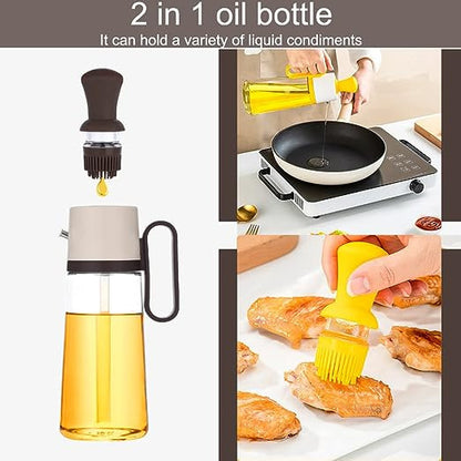 Botella Dispensadora De Aceite + Cepillo