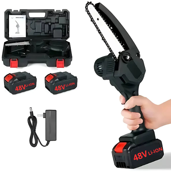 Mini Motosierra Portátil 24v Doble Bater