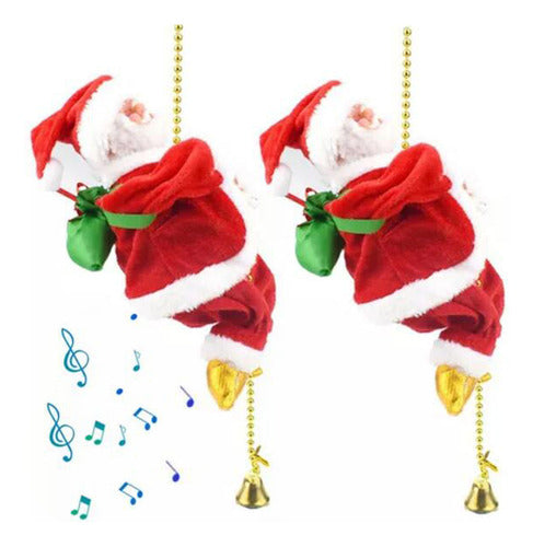 Papa noel sube a la cuerda