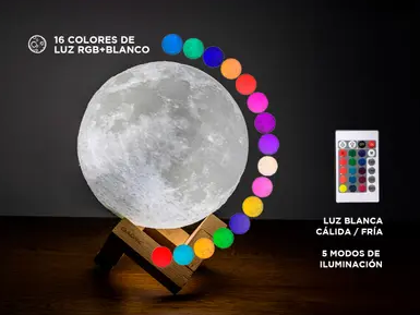 LAMPARA LUNA RGB