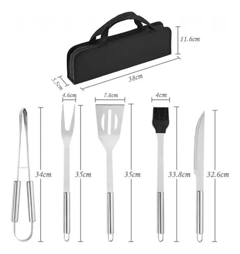 Set De Utensilios Para Asado