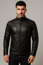 Chaqueta cuero clásica hombre T33