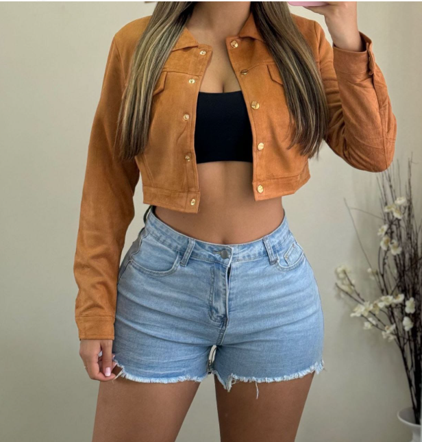 Chaqueta Corta Para Dama