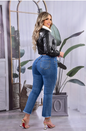 Chaqueta Cremallera y Cuello Peluche