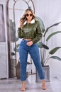 Chaqueta Cremallera y Cuello Peluche