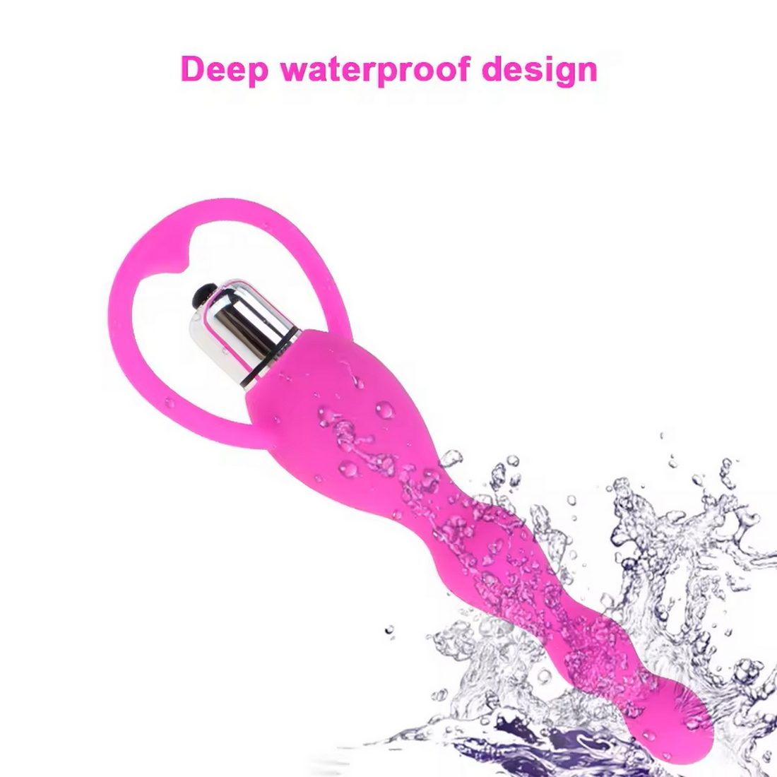 Plug Anal Vibrador Silicona Juguete + Ba