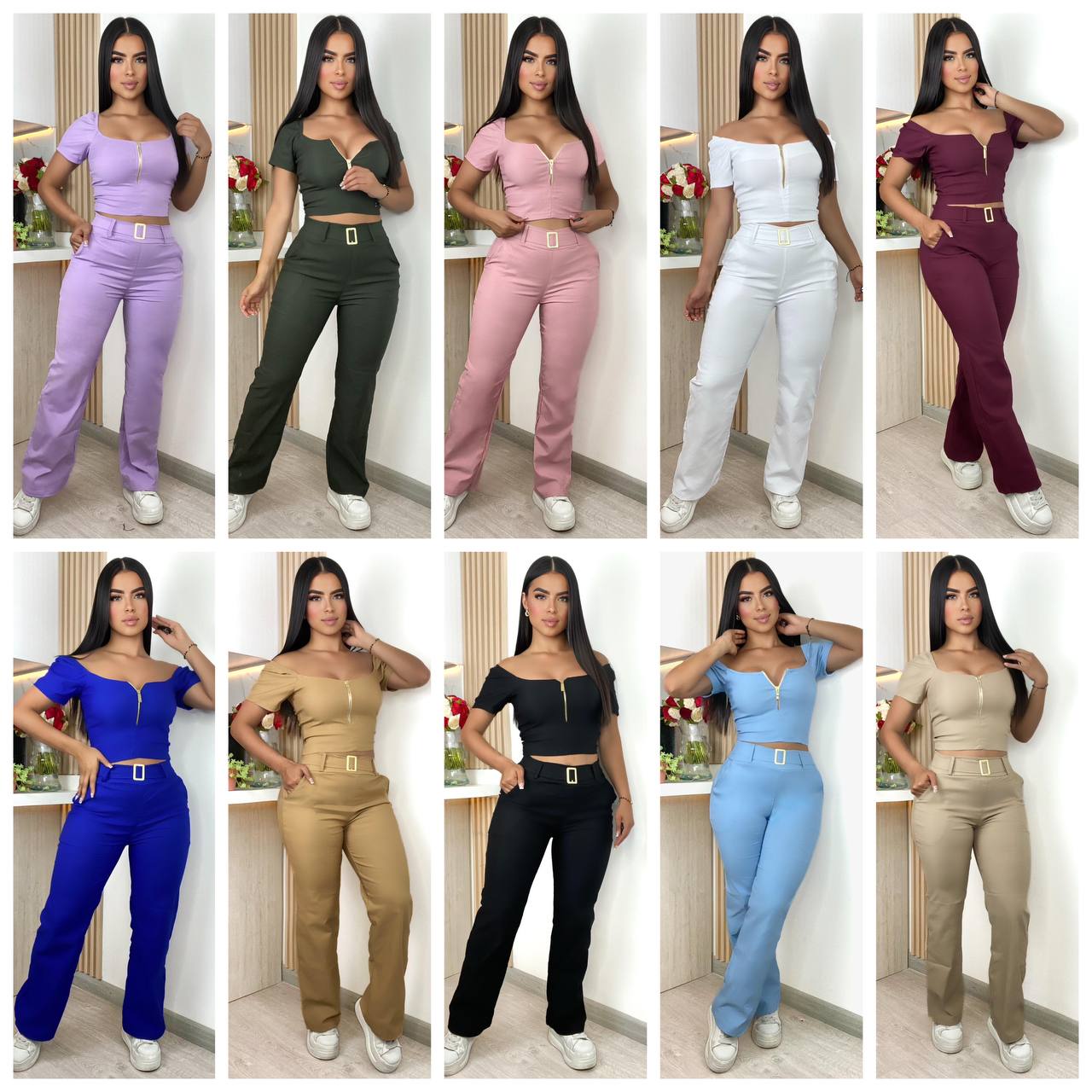 Conjunto 2 prendas Pantalón y blusa M046