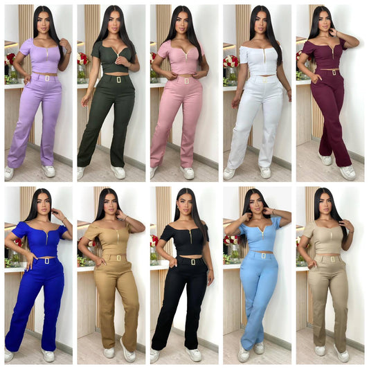 Conjunto 2 prendas Pantalón y blusa M046