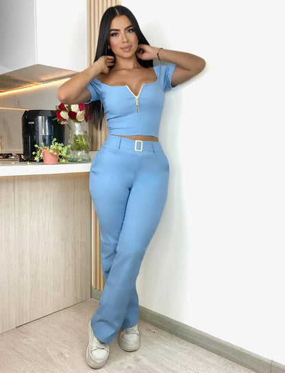 Conjunto 2 prendas Pantalón y blusa M046