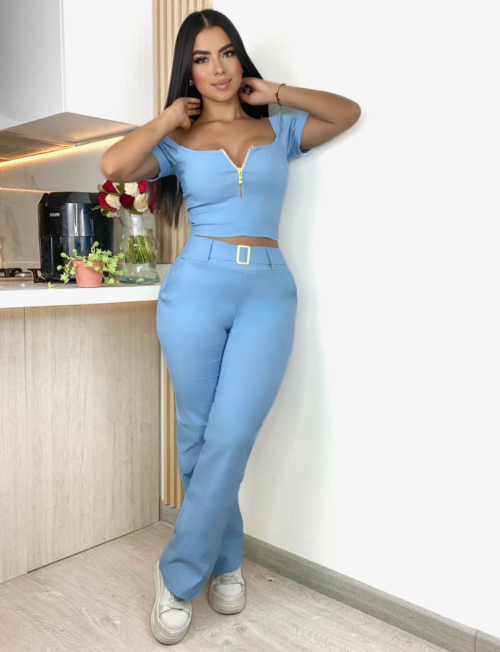 Conjunto 2 prendas Pantalón y blusa M046