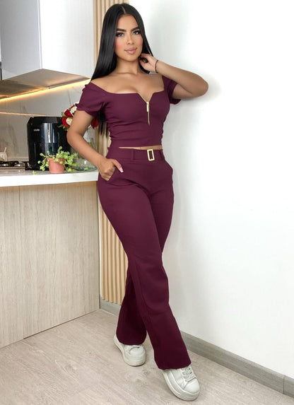 Conjunto 2 prendas Pantalón y blusa M046