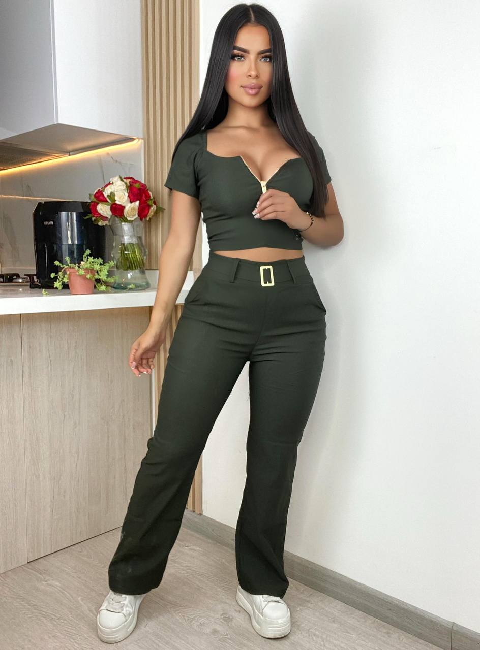 Conjunto 2 prendas Pantalón y blusa M046