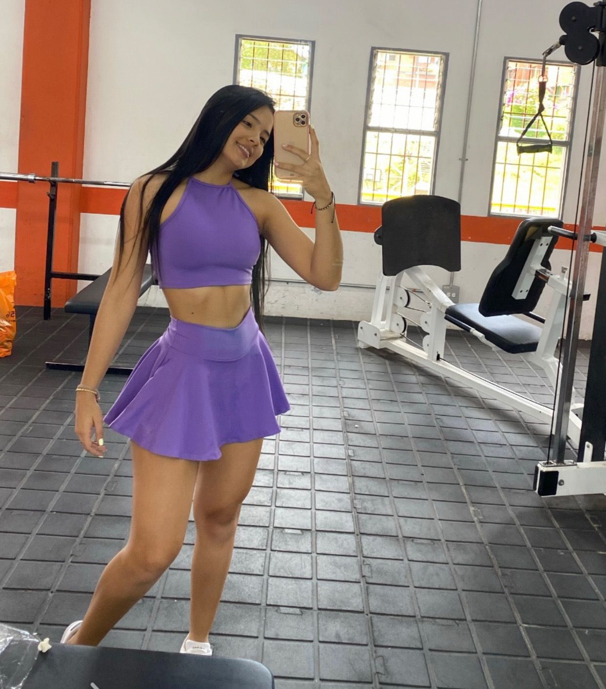 Conjunto Falda + Top Cuello