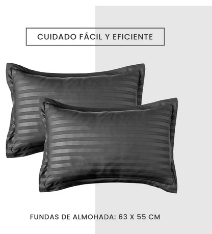 Cubrelecho Cama Doble Gris