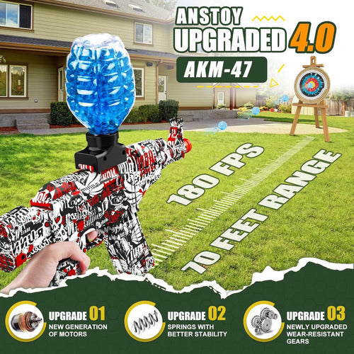 pistola juguete hidrogel + accesorios