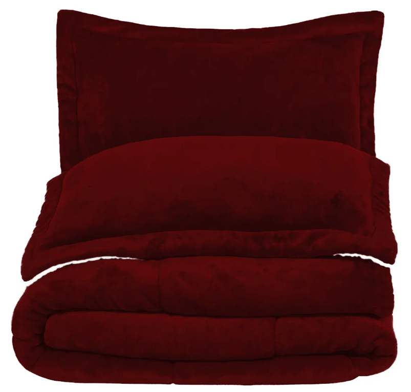 Cubrelecho  Cama Doble Vinotinto